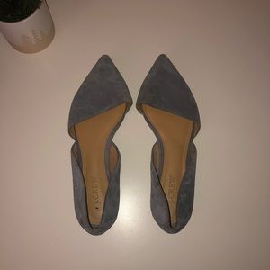 J.Crew blue suede flats